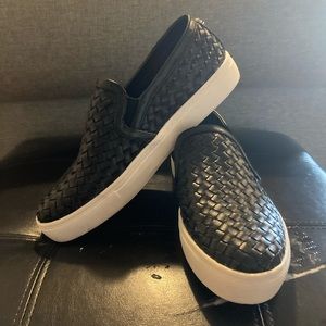 Steve Madden woven slip on sneakers